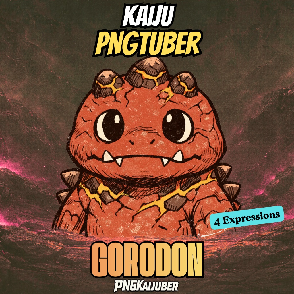 PNGTuber | レトロ怪獣アバター