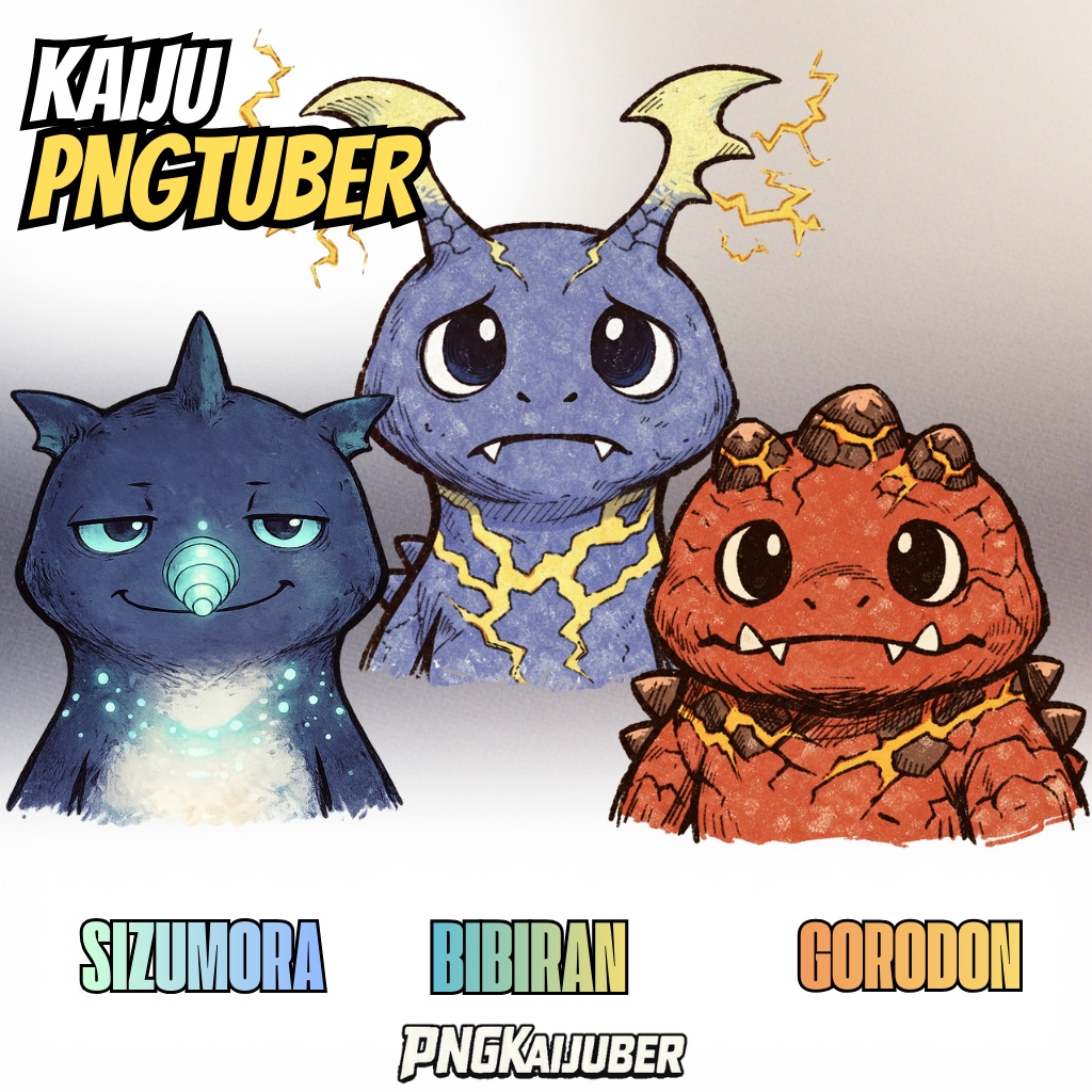 PNGTuber | レトロ怪獣アバター