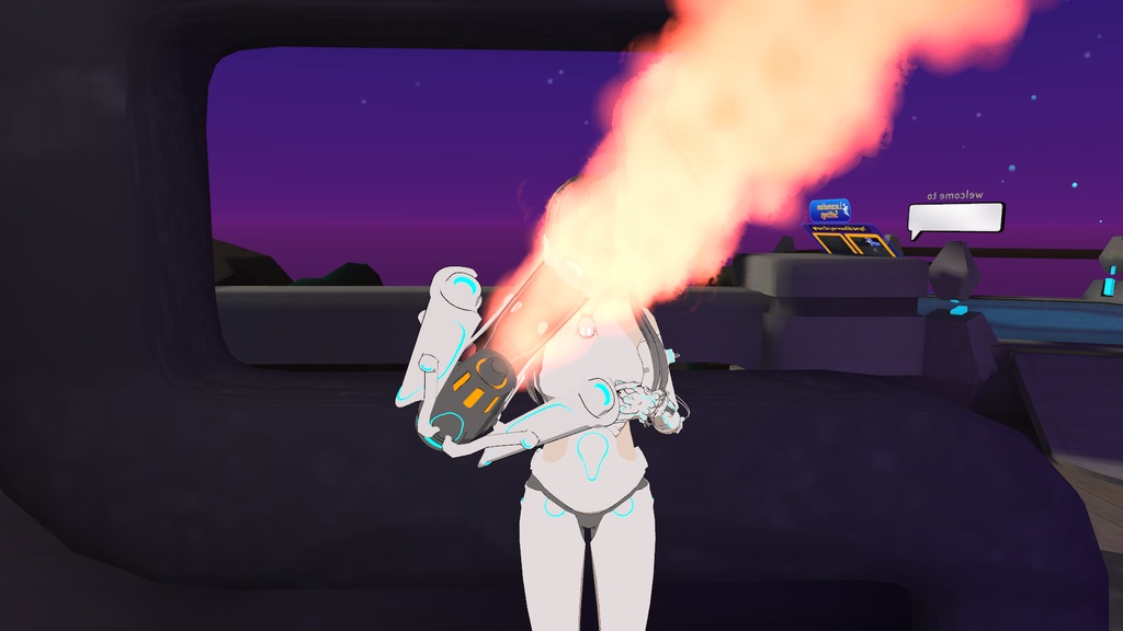 【VRchat向け】ジェット噴射装置 変形あり【オリジナル3Dモデル】