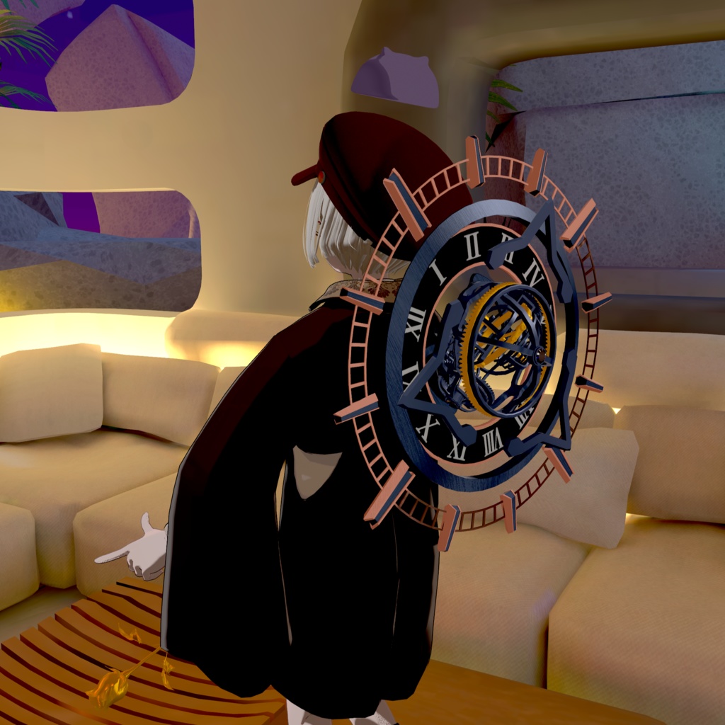 【VRChat想定】動く歯車ヘイロー