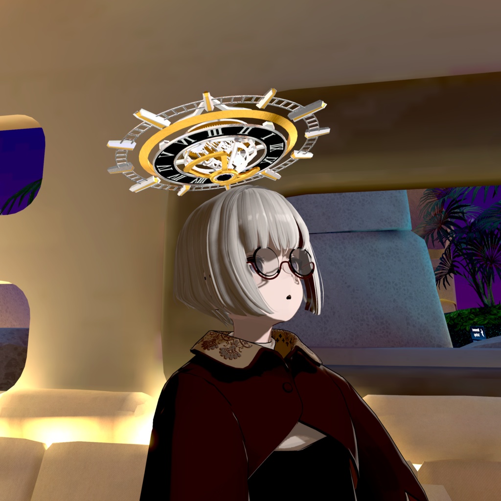 【VRChat想定】動く歯車ヘイロー