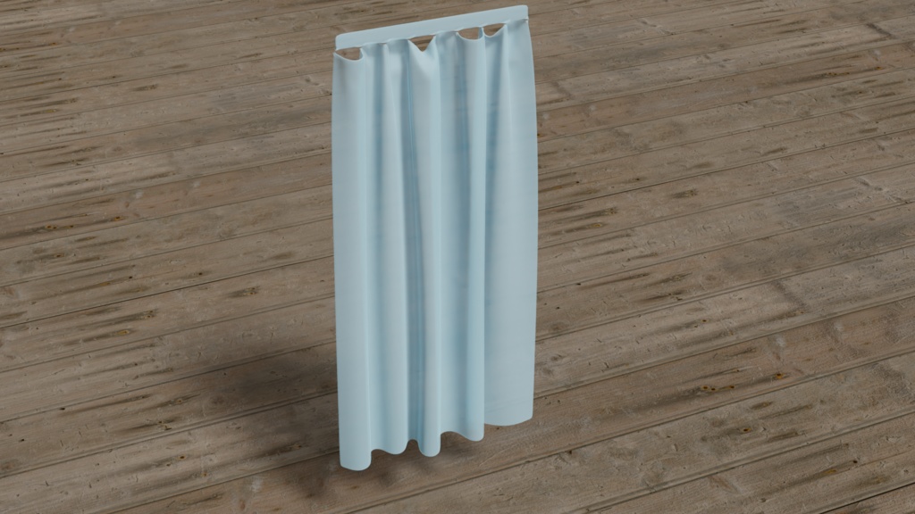 カーテンの3Dモデル
