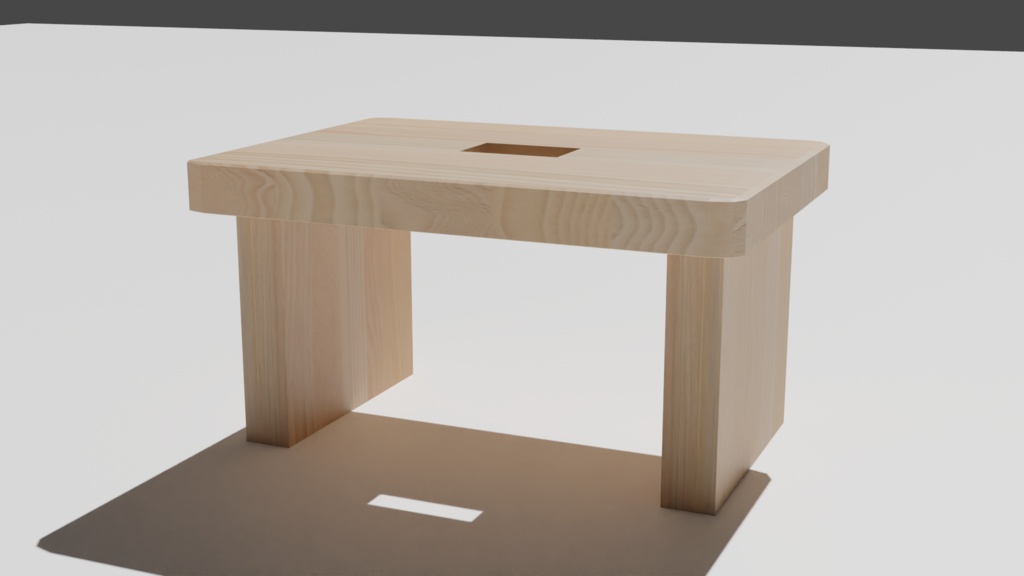 風呂用椅子の3Dモデル