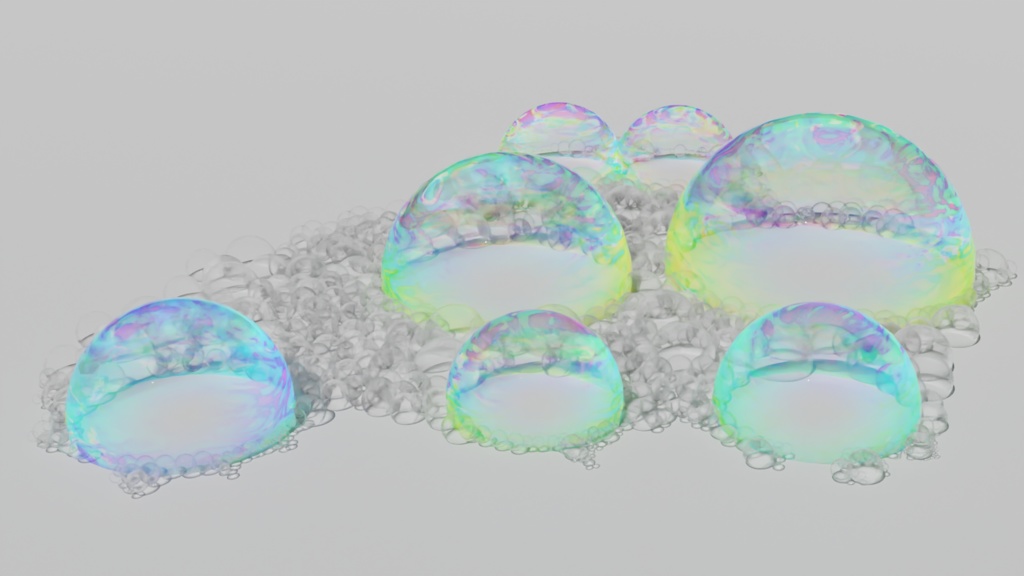 泡の3Dモデル