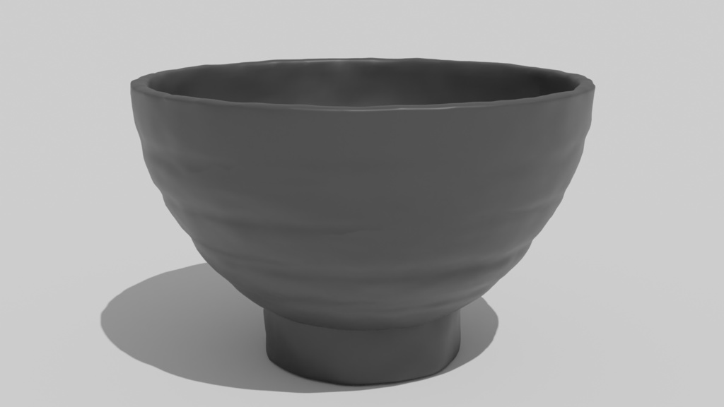 茶碗の3Dモデル