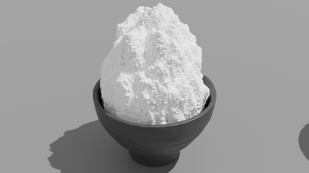 Rice ご飯並盛・大盛(茶碗付き) | 3D Model