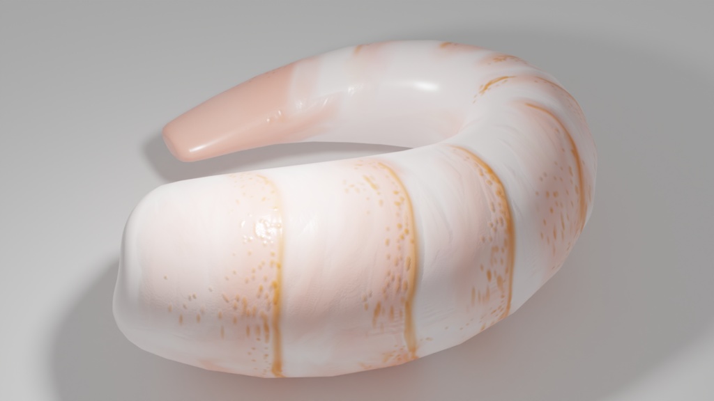 shrimp むきエビ | 3D Model