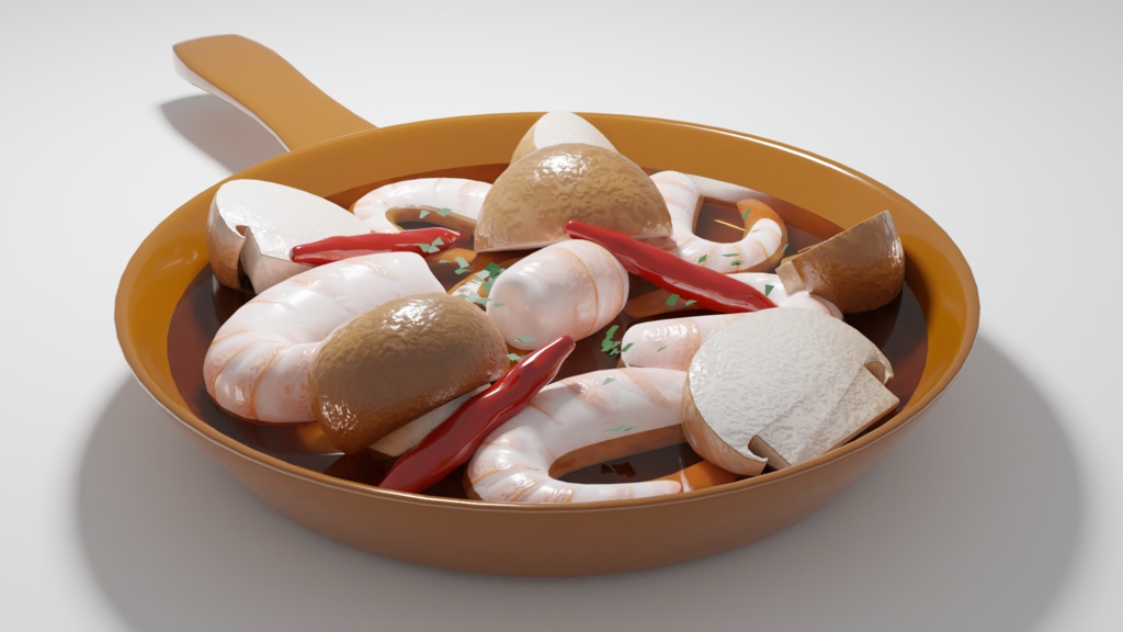 Ahijo アヒージョ | 3D Model