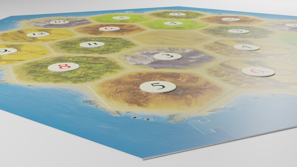 Catan カタン(ボードゲーム) | 3D Model