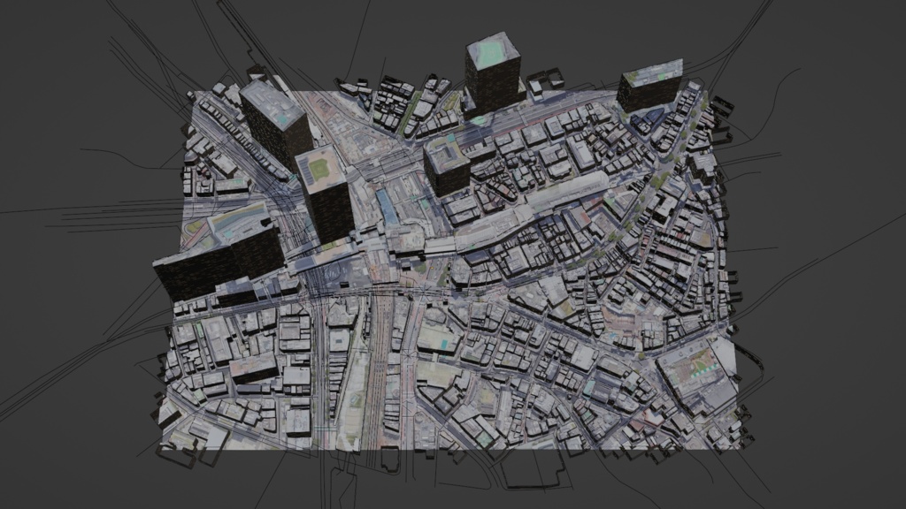 Tokyo Shibuya MAP 渋谷駅周辺マップ | 3D Model - .CG - BOOTH