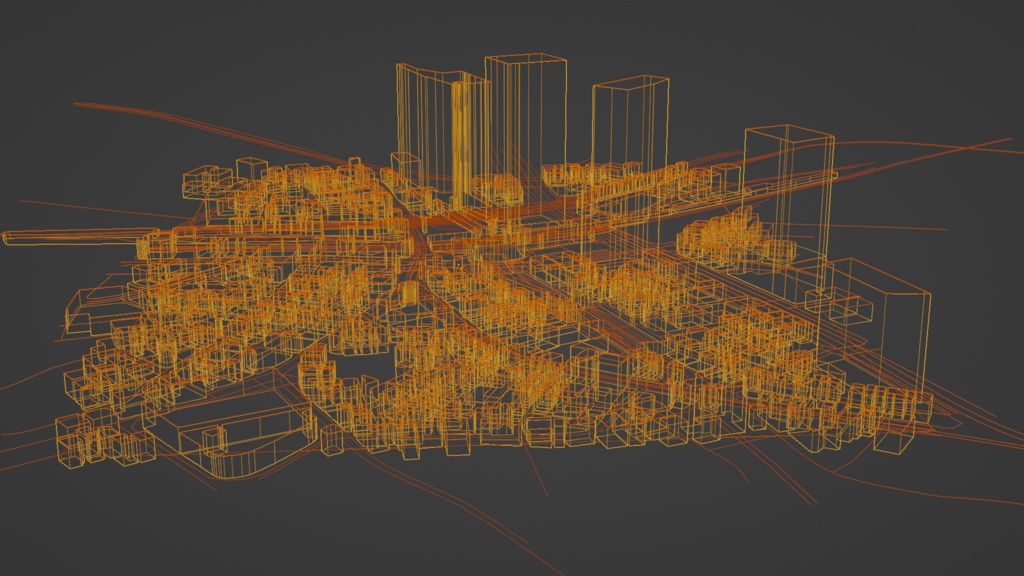 Tokyo Shibuya MAP 渋谷駅周辺マップ | 3D Model