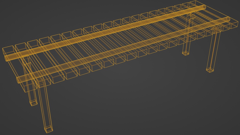 bench ベンチ | 3D Model