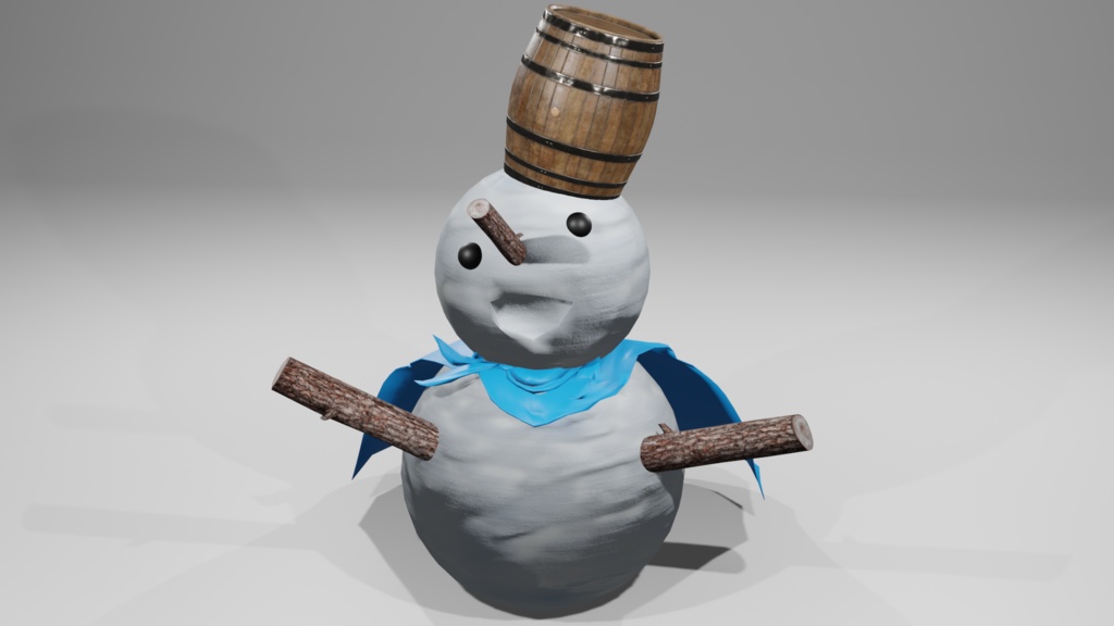 snowman 雪だるま | 3D Model