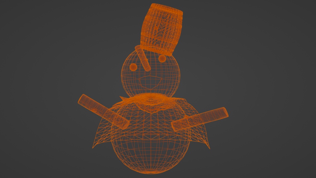 snowman 雪だるま | 3D Model