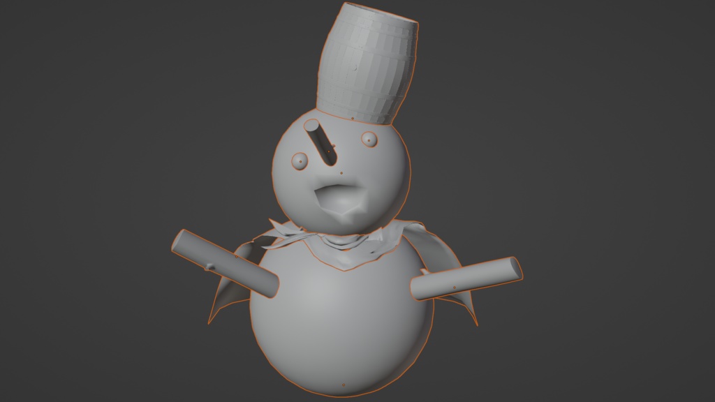 snowman 雪だるま | 3D Model