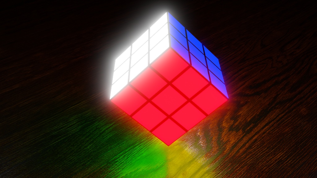 Luminous Rubik's Cube 光るルービックキューブ | 3D Model