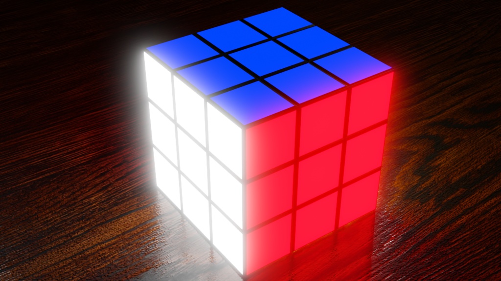 Luminous Rubik's Cube 光るルービックキューブ | 3D Model