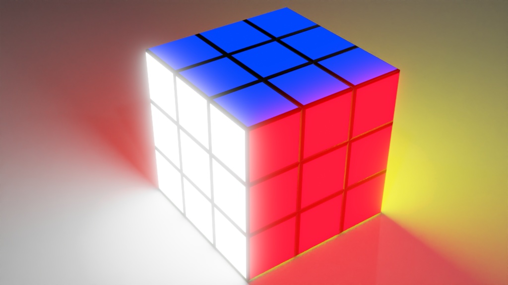 Luminous Rubik's Cube 光るルービックキューブ | 3D Model