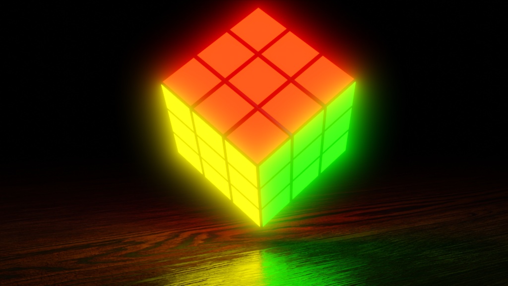 Luminous Rubik's Cube 光るルービックキューブ | 3D Model