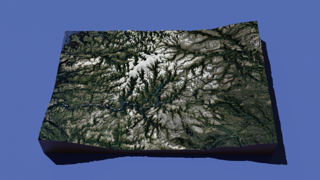 Valley and Mountain 4-piece set 渓谷・山・谷 4種類セット | 3D Model