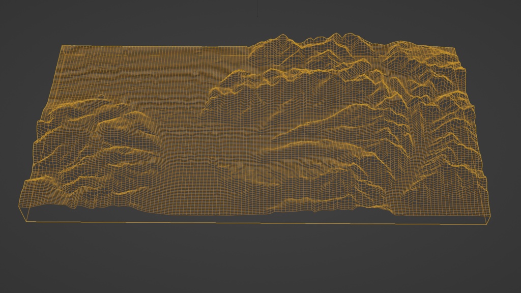 Valley and Mountain 4-piece set 渓谷・山・谷 4種類セット | 3D Model