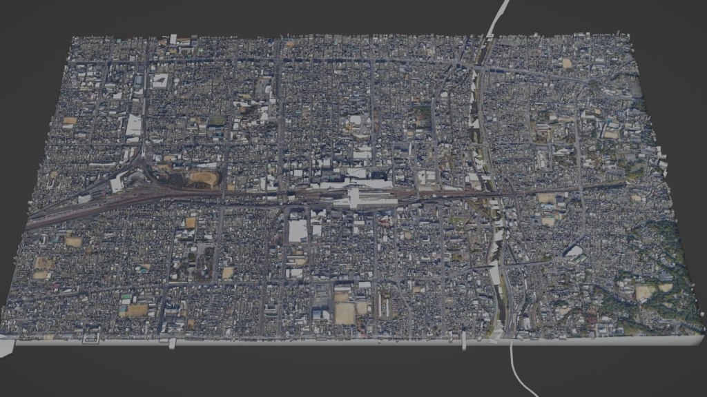 Kyoto MAP 京都駅周辺の広域3Dマップ | 3D Model