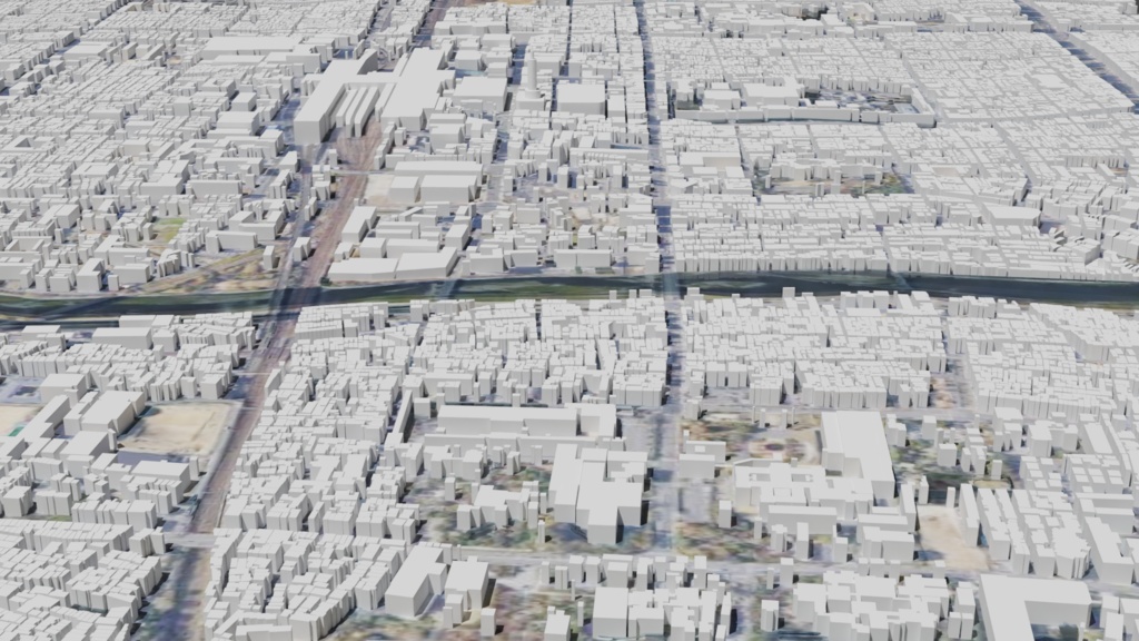 Kyoto MAP 京都駅周辺の広域3Dマップ | 3D Model