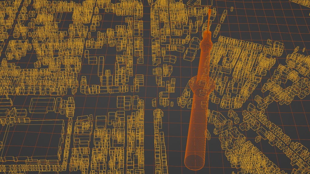 Tokyo Skytree MAP スカイツリー周辺の広域3Dモデル | 3D Model