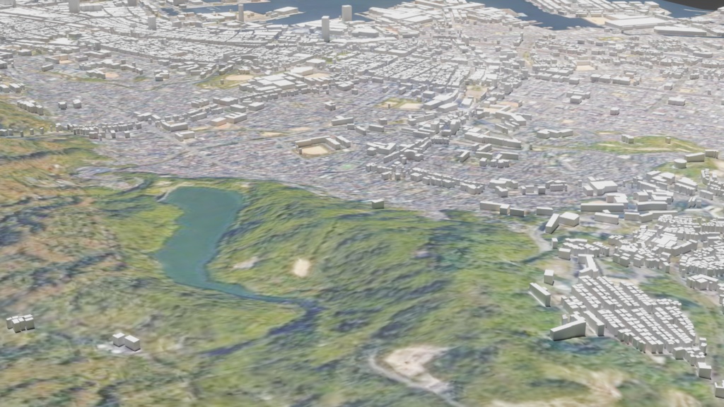 Kobe MAP 神戸駅周辺の広域3Dモデル | 3D Model