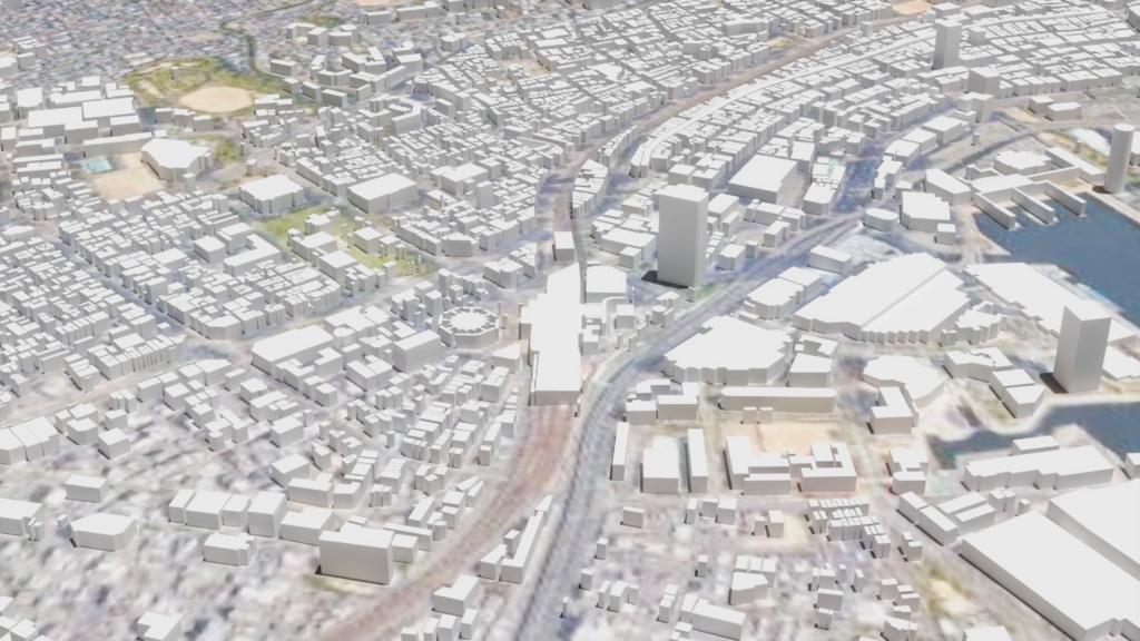 Kobe MAP 神戸駅周辺の広域3Dモデル | 3D Model