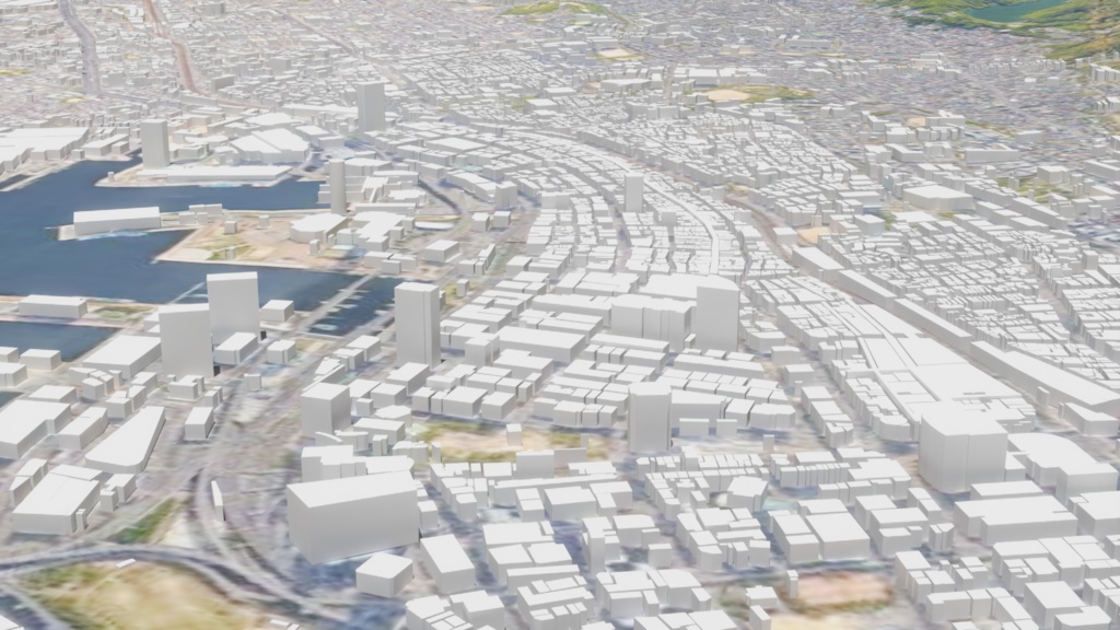 Kobe MAP 神戸駅周辺の広域3Dモデル | 3D Model