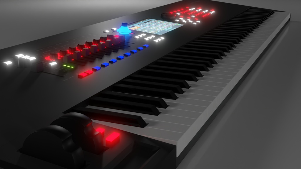 DJ Mixer synthesizer DJミキサー・シンセサイザー・鍵盤楽器 | 3D Model