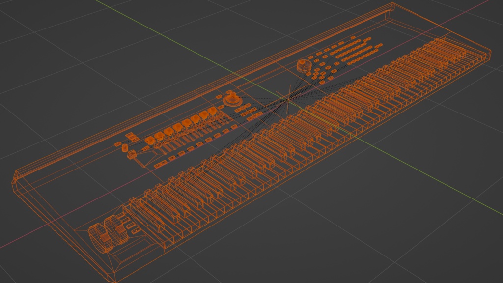 DJ Mixer synthesizer DJミキサー・シンセサイザー・鍵盤楽器 | 3D Model