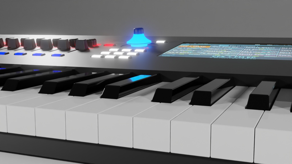 DJ Mixer synthesizer DJミキサー・シンセサイザー・鍵盤楽器 | 3D Model