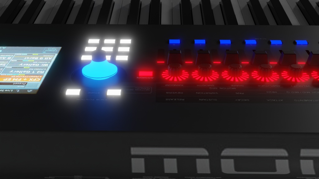 DJ Mixer synthesizer DJミキサー・シンセサイザー・鍵盤楽器 | 3D Model