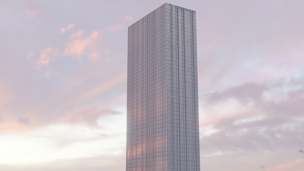 高層ビルの3Dモデル