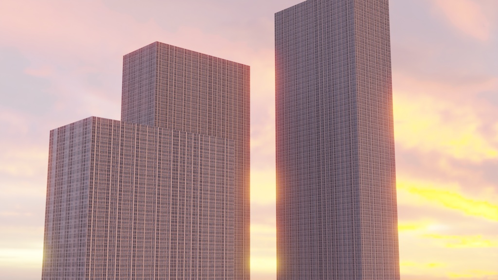 Skyscrapers 高層ビル | 3D Model
