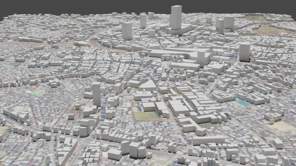 TOKYO Ikebukuro MAP 池袋駅周辺の3Dマップ・都市 | 3D Model