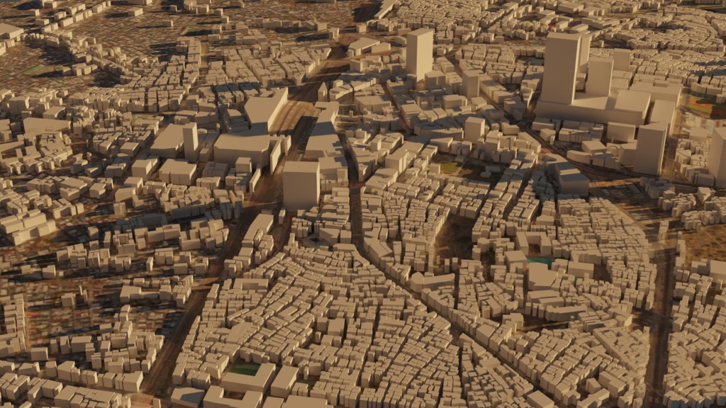 TOKYO Ikebukuro MAP 池袋駅周辺の3Dマップ・都市 | 3D Model