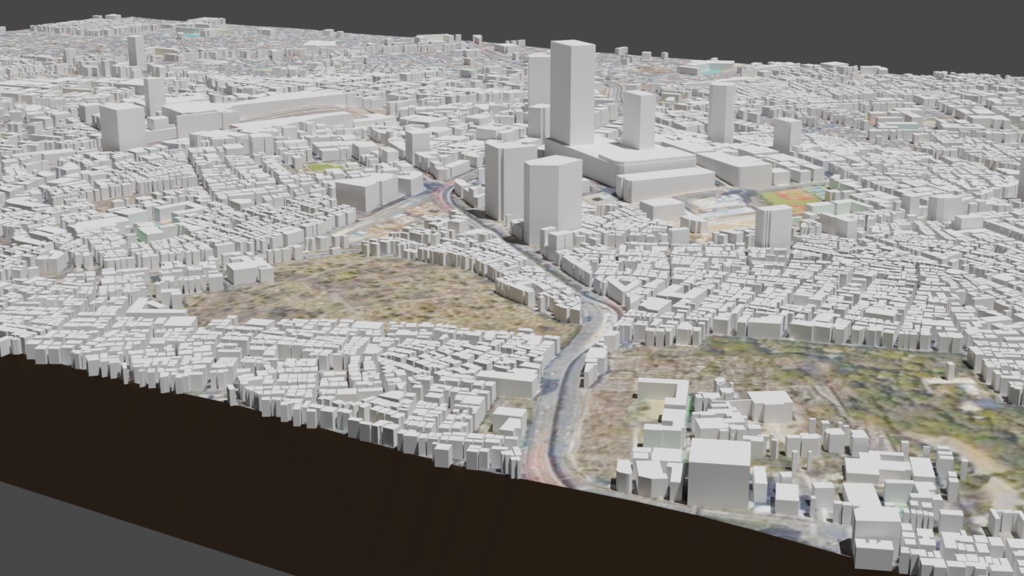 TOKYO Ikebukuro MAP 池袋駅周辺の3Dマップ・都市 | 3D Model