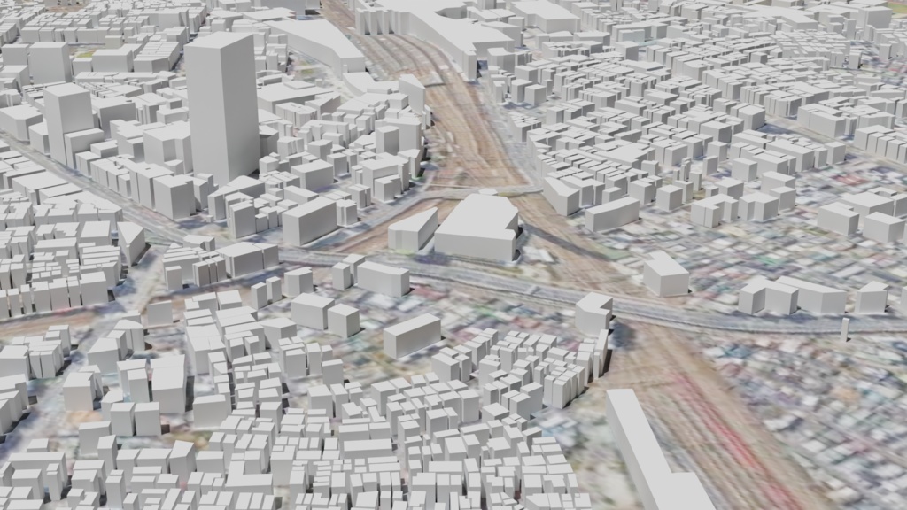 TOKYO Ikebukuro MAP 池袋駅周辺の3Dマップ・都市 | 3D Model