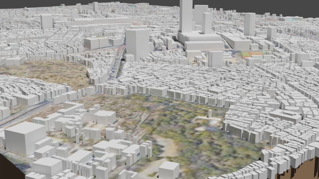 TOKYO Ikebukuro MAP 池袋駅周辺の3Dマップ・都市 | 3D Model