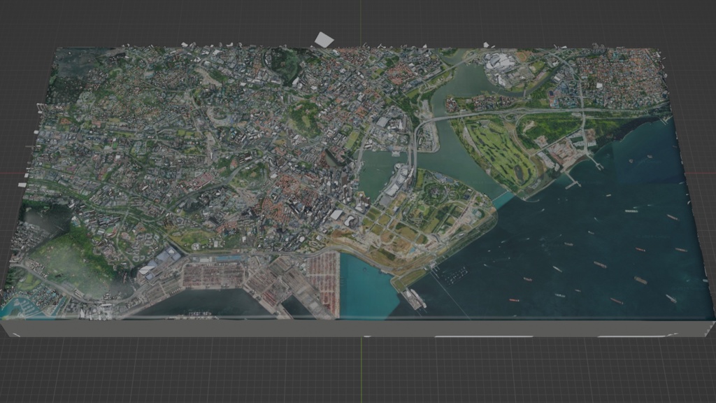 Singapore MAP シンガポールの3Dマップ・都市 | 3D Model