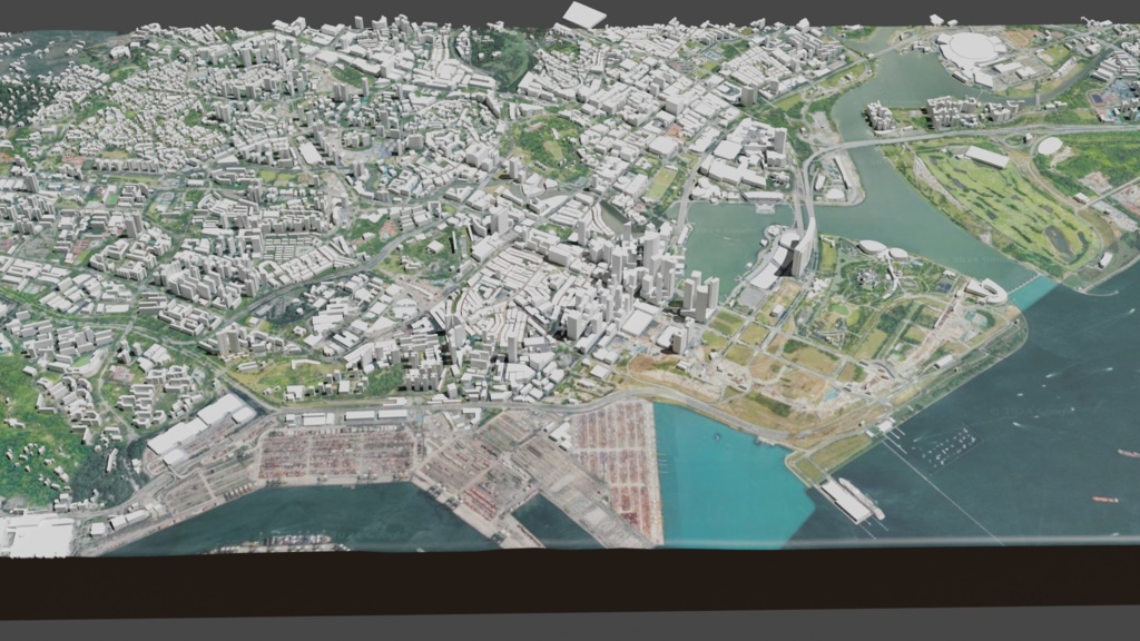 Singapore MAP シンガポールの3Dマップ・都市 | 3D Model