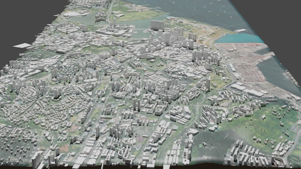 Singapore MAP シンガポールの3Dマップ・都市 | 3D Model
