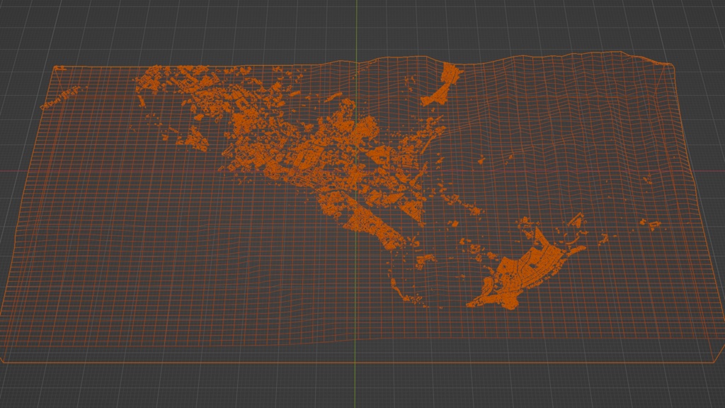 Honolulu, Hawaii MAP ハワイ・ホノルル周辺の広域3Dマップ | 3D Model