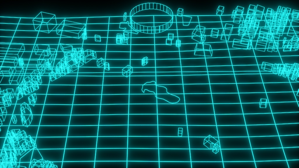 Shinjuku Wireframe Maps 新宿駅周辺のワイヤーフレームマップ | 3D Model