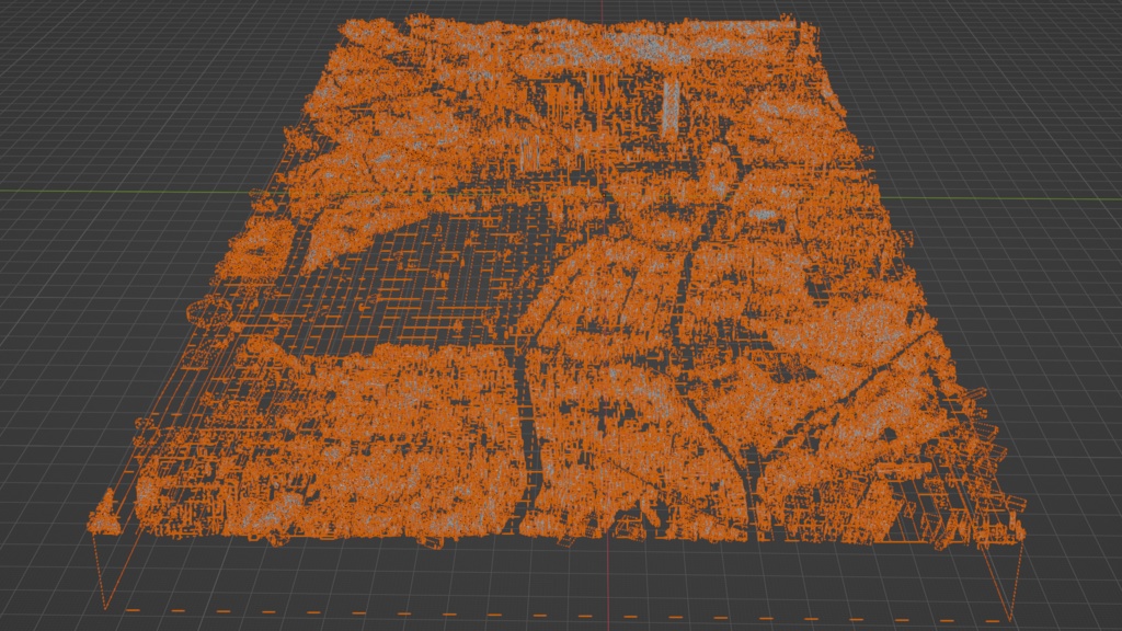 Shinjuku Wireframe Maps 新宿駅周辺のワイヤーフレームマップ | 3D Model