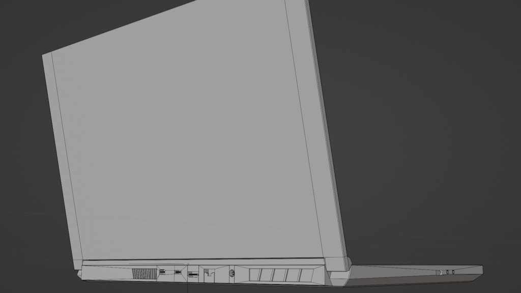 wooden laptop 木製のノートPC | 3D Model