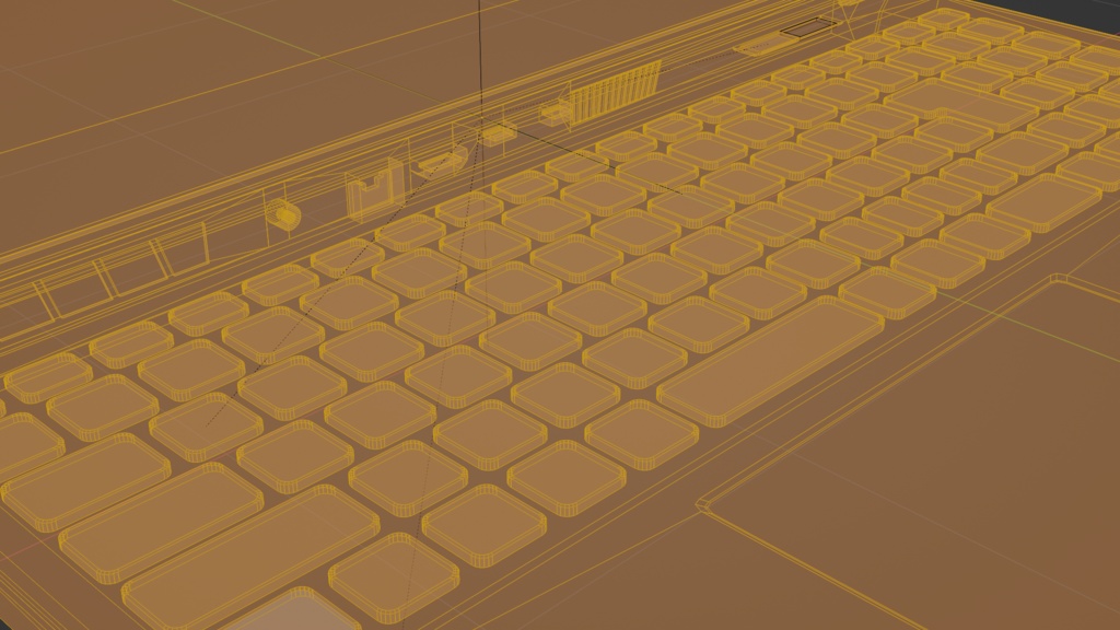 wooden laptop 木製のノートPC | 3D Model